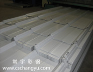 820彩鋼瓦加工_上海寶鋼彩鋼瓦_(dá)0.6mm淺白灰彩鋼瓦